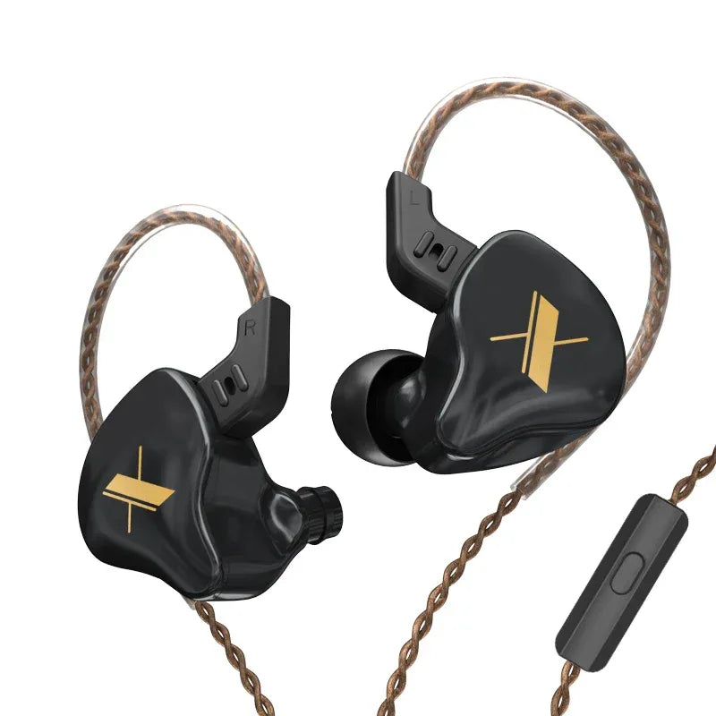 HiFi Wired In-Ear Monitor with Microphone by Tidesmit - EDX Series EDX Black With MIC China Mainland Tidesmit