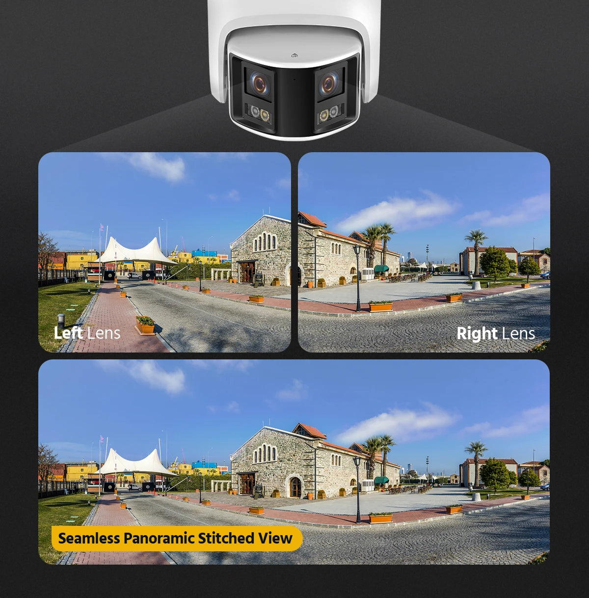 ANNKE Smart Home 180° 8MP/6MP DUO POE Dual Lens Wide View Outdoor Video POE Camera,4K AI Human Detect,8MP Security CCTV Camera