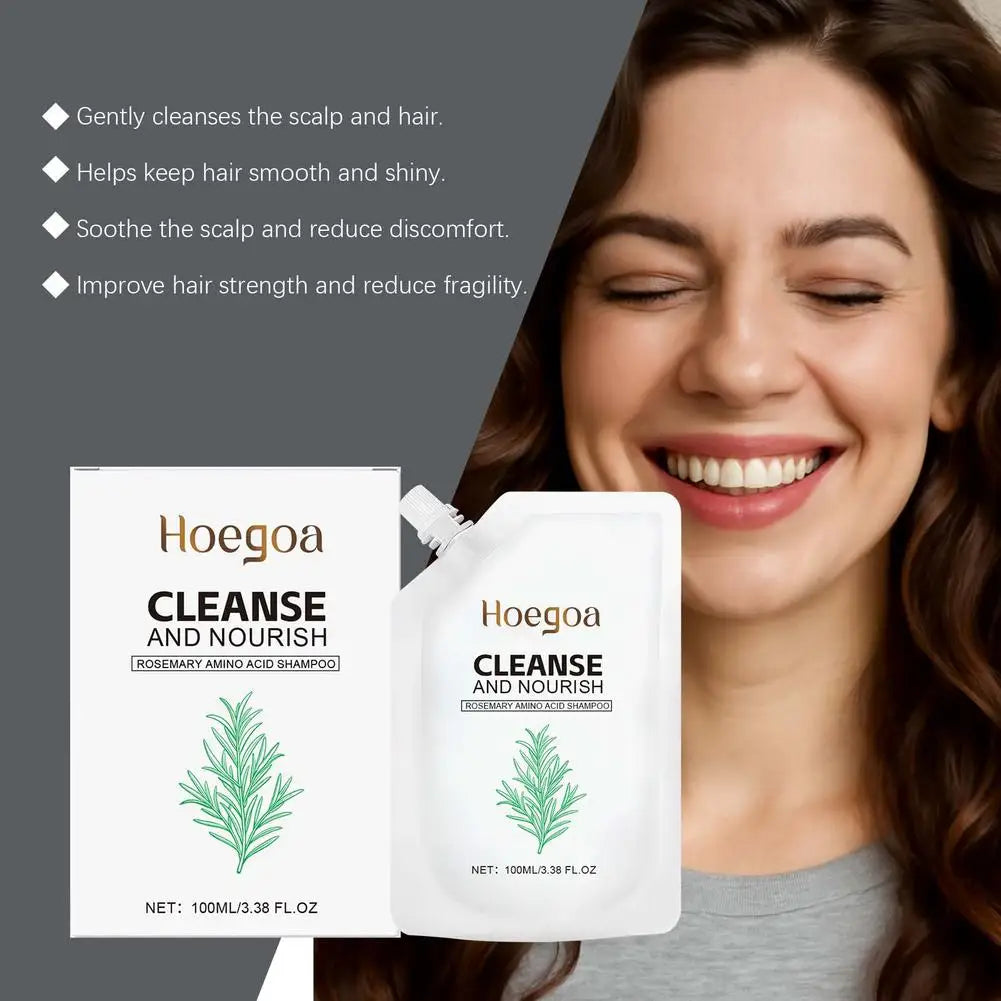 1/2PCS Rosemary Amino Acid Shampoo, Shampoo for Thinning Hair, Natural Formula to Strengthen & Thicken Hair, Controls Oily Scalp