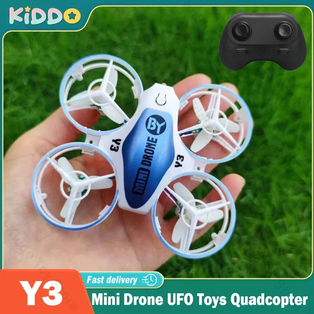 Mini Drone With Lights For Kids - Obstacle Avoidance UFO Quadcopter Tidesmit