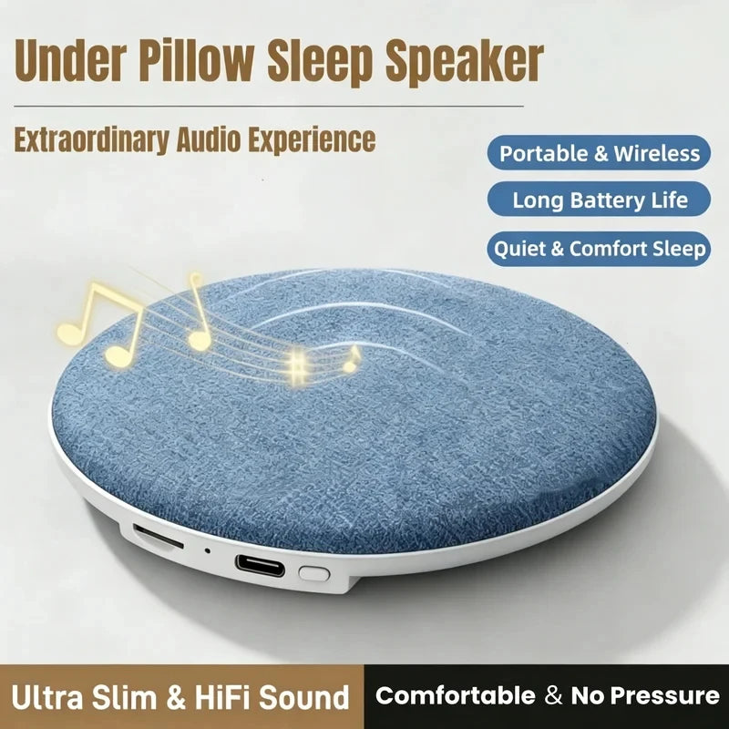 Bedside Sleep-enhancing Audio Ultrasonic Pillow-top Sleep Aid Speaker High Dynamic Sound Quality Bluetooth Speaker 2026 NEW