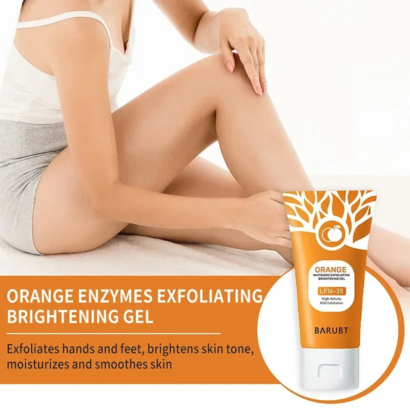 Orange Exfoliating Gel 50g | Gentle Natural Face & Body Cleanser Scrubs Treatments Tidesmit
