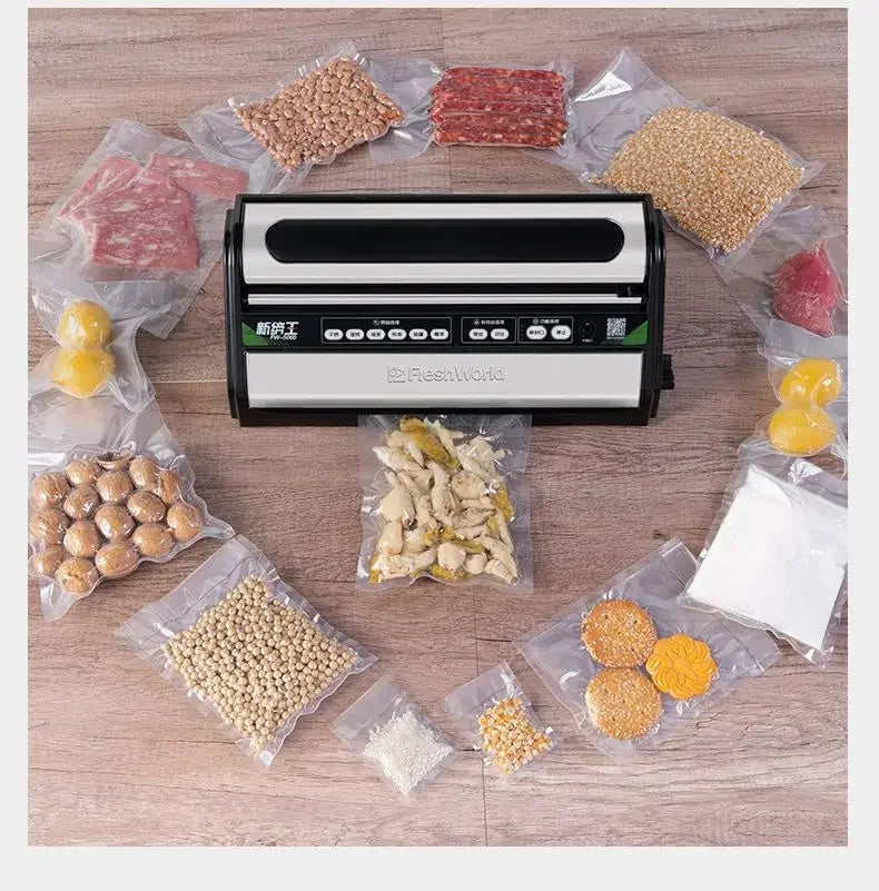 Automatic Vacuum Sealer: Commercial Food Packaging & Household Freshness Sealing Machine