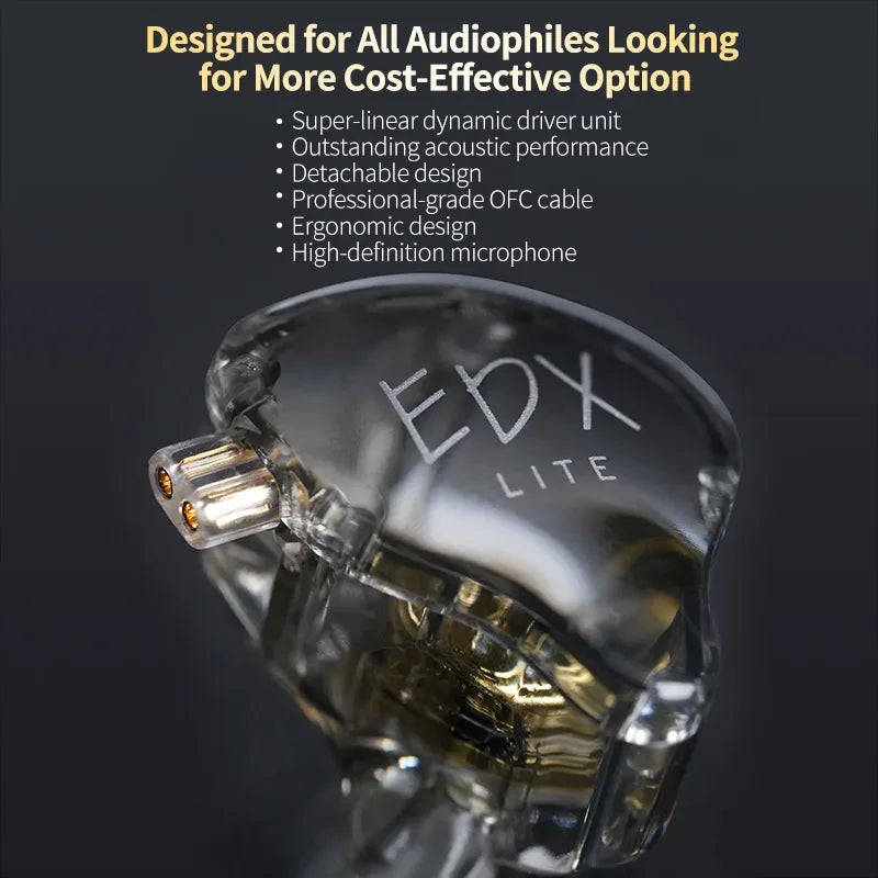 Tidesmit EDX Lite HiFi Bass In-Ear Monitors with Microphone Tidesmit