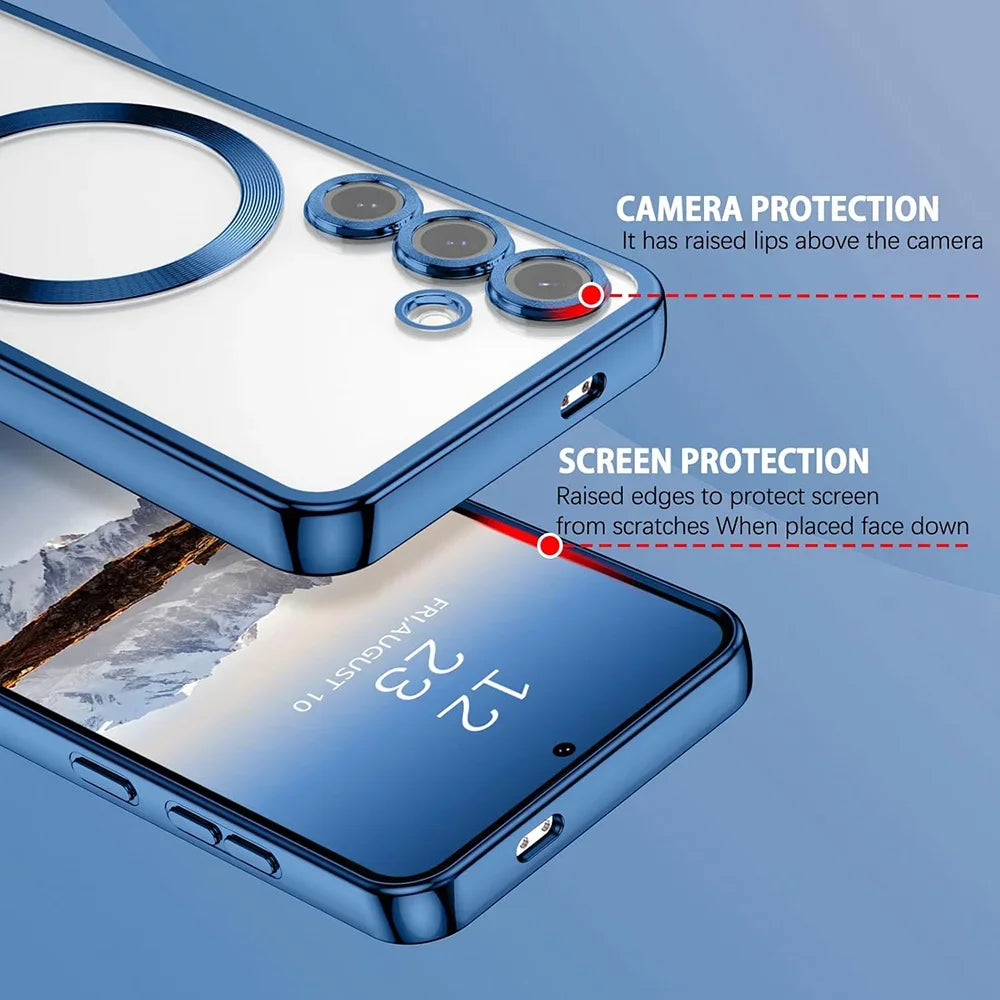 Magnetic Phone Case for Samsung Galaxy S26 Ultra - Shock-Absorbing Plating Tidesmit