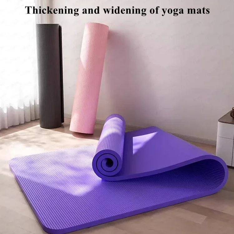 200x90cm Yoga Mat Home Yoga Mat Indoor Sports Fitness Floor Mat NBR Equipment Pilates Anti Slip Thickened Style for Beginners