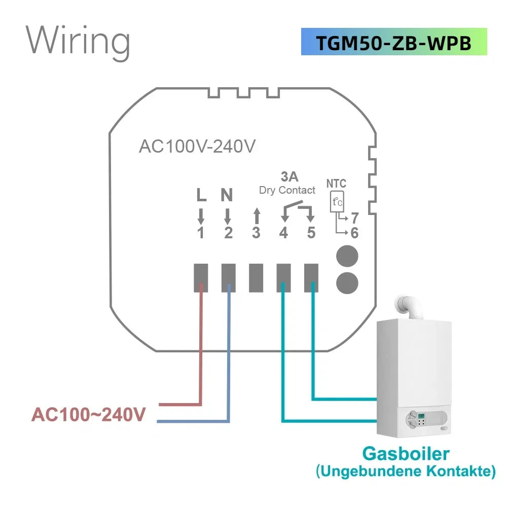Beok Zigbee Floor Heating Thermostat  Tuya Programmable Smart Home Thermoregulator with Alexa Google Home Alice