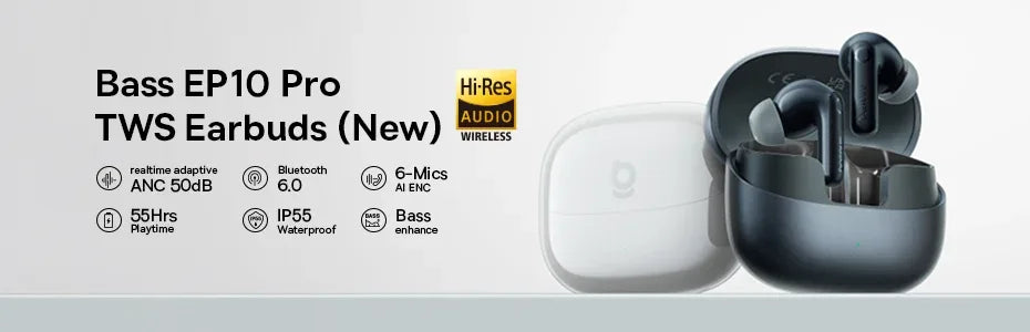 Tidesmit Wireless Earbuds with Deep Bass - 33Hr Playtime IPX5 Tidesmit