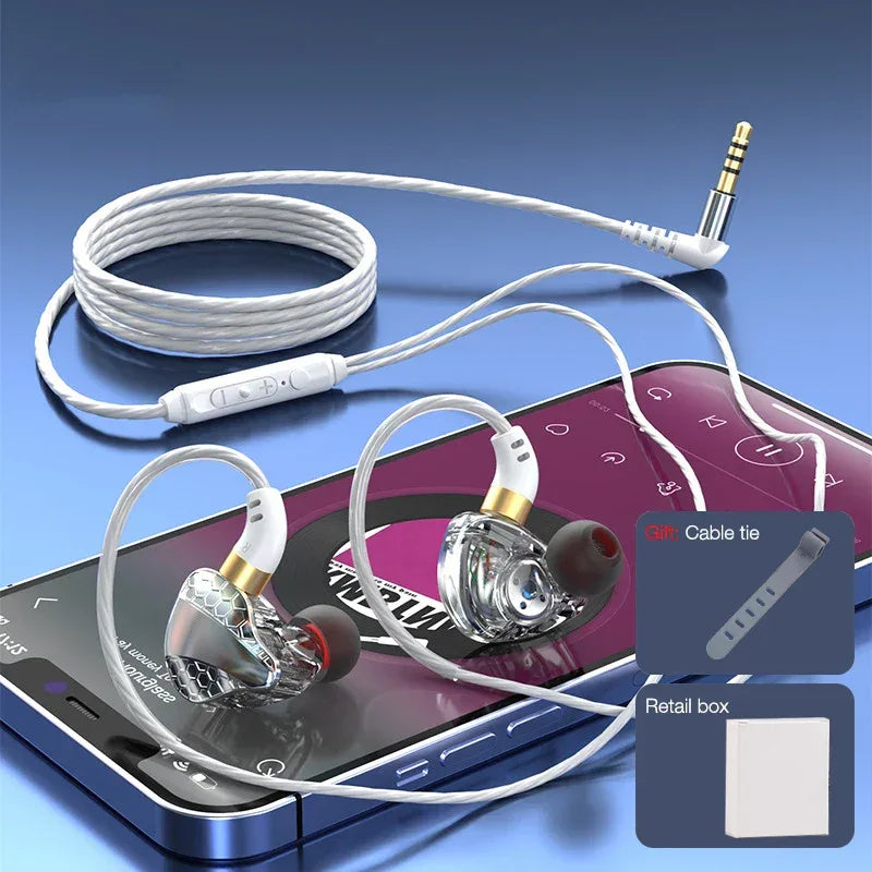 Wired Headphones 3.5mm with Mic | Hi-Fi Stereo Sound | Tidesmit S18 S18 silvery Tidesmit