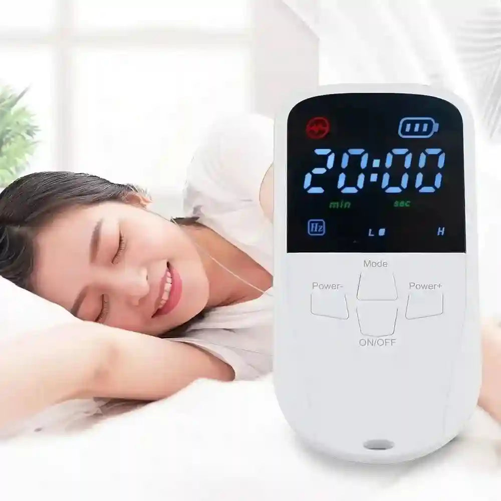 Vagus Nerve Stimulation Device for Sleep - Portable White Ear Clip Relaxation Treatment Tidesmit