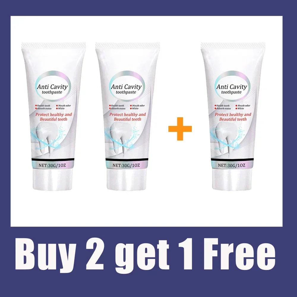 Tidesmit whitening toothpaste for plaque removal, cavity repair, and fresh breath.