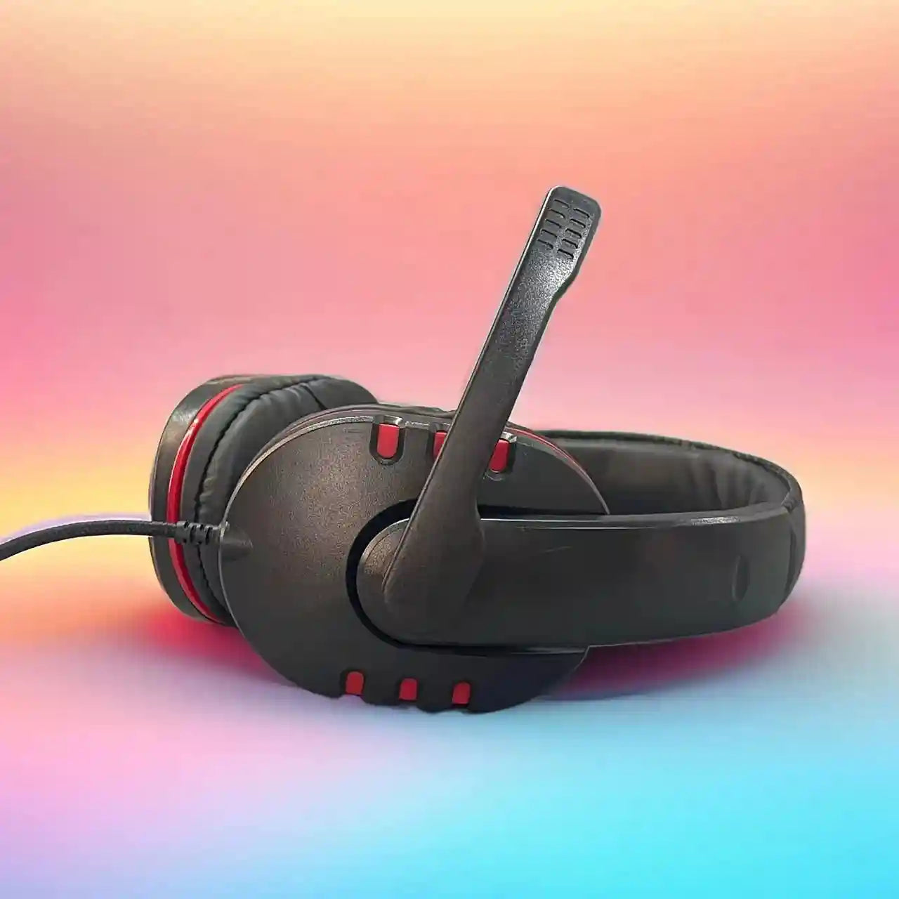 Wired Gaming Headset with Noise Reduction - Red | Tidesmit Tidesmit