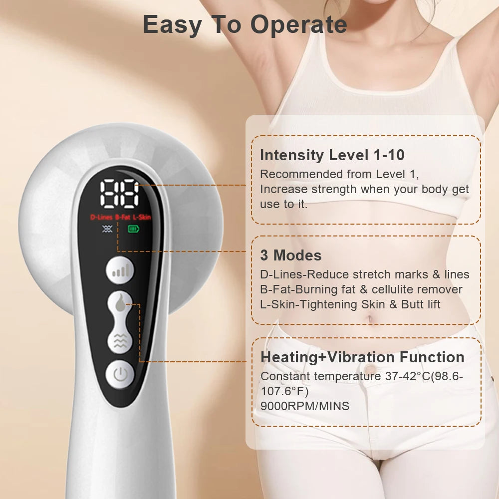 Electric Abdominal Massager: Portable Wellness Device for Body Sculpting Relaxation Treatment Tidesmit