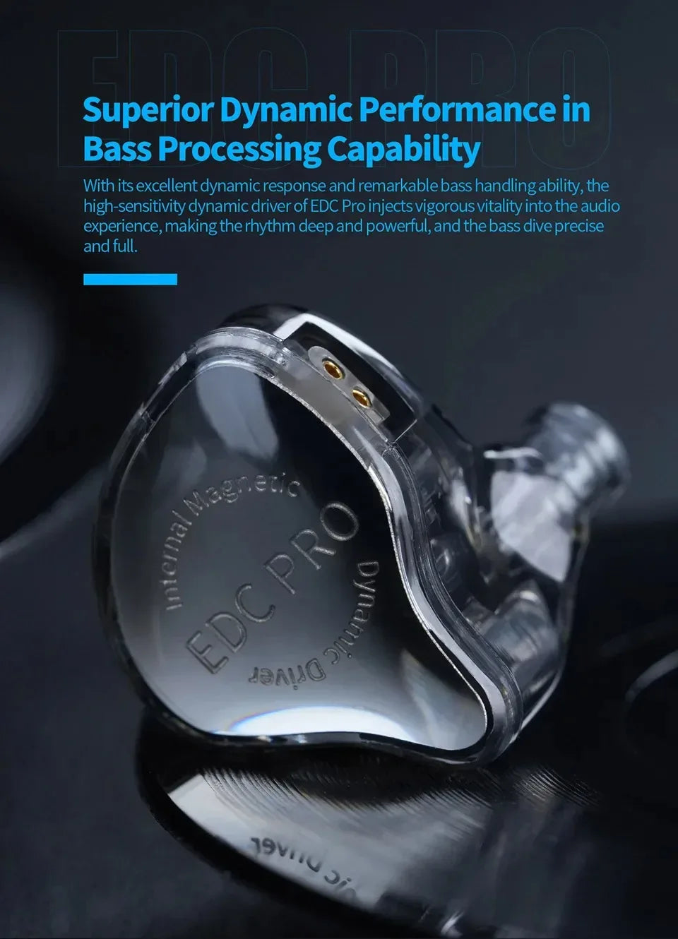 KZ EDC Pro HiFi In-Ear Monitor Wired Earphones by Tidesmit Tidesmit