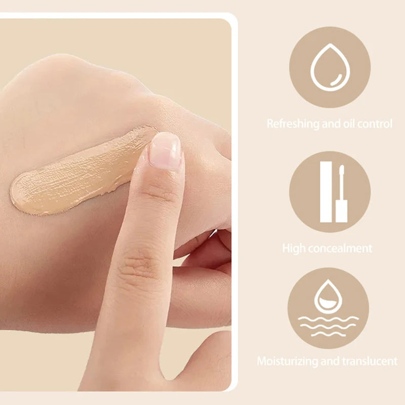 Tidesmit multifunctional liquid foundation concealer stick showing creamy texture and blending performance
