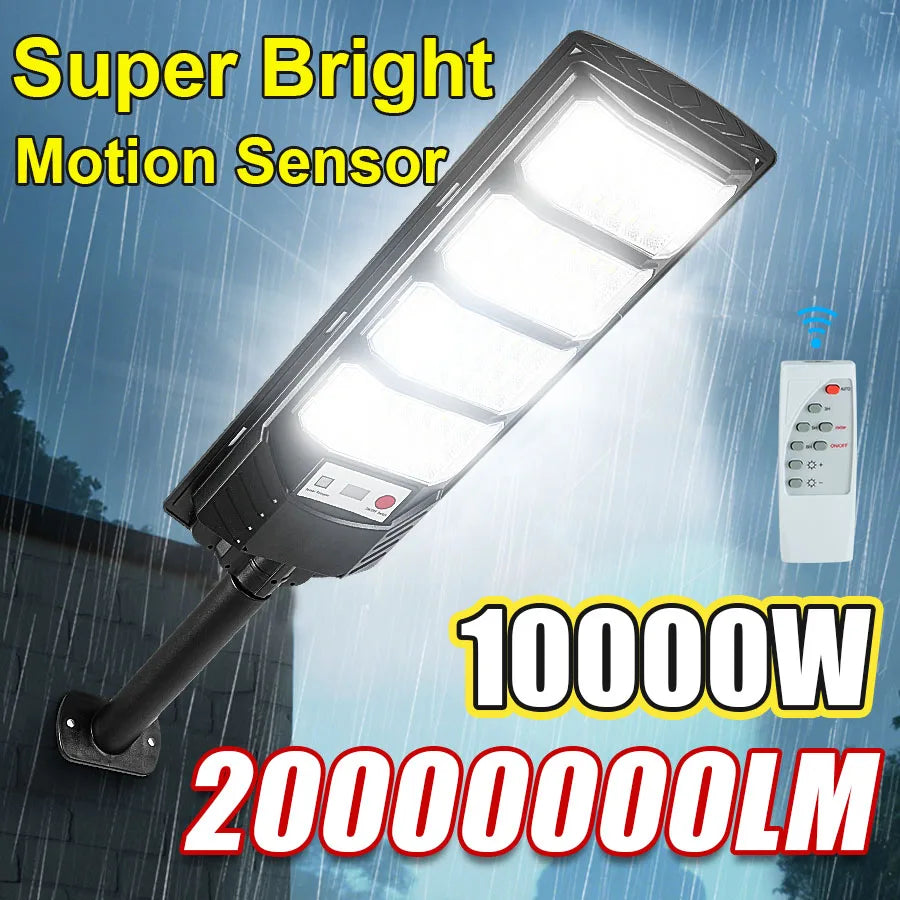 20000000LM Outdoor Solar LED Lights Ultra Bright Solar Induction Wall Lamp IP67 Waterproof Solar Garden Lamp Spotlights