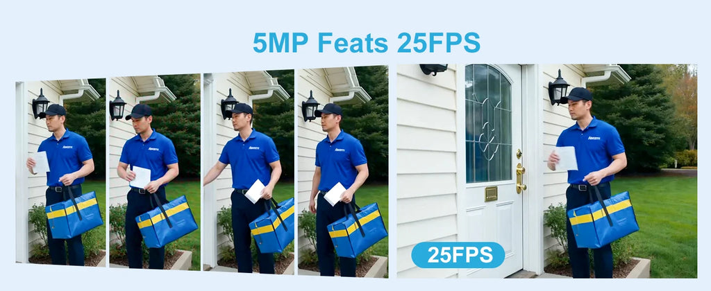 Anpviz 5MP/8MP Turret POE IP Camera Outdoor Security IP Camera AI Human Detection Smart Dual Light Built-in Mic Full Metal IP66