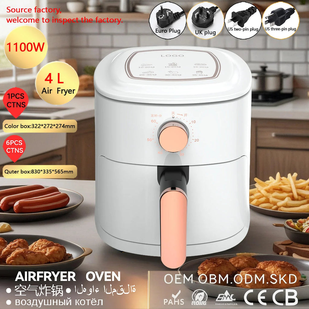 Wholesale 4L air Fryer, High-power Household, Fuel-efficient, Baked Food, Delicious Meat