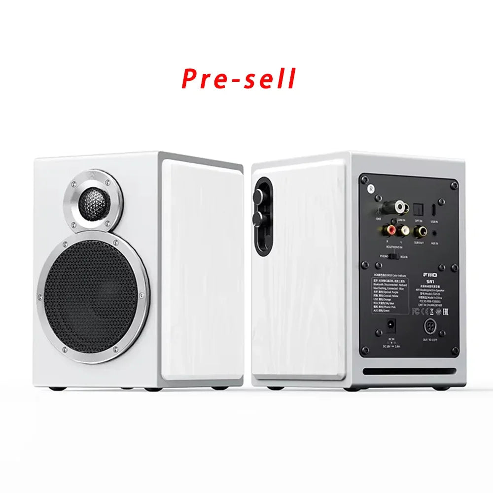 FiiO SA1 Active Speaker Desktop Bluetooth Speaker HIFI Sound Quality 31 Segment High-precision Lossless Customize PEQ LDAC APP