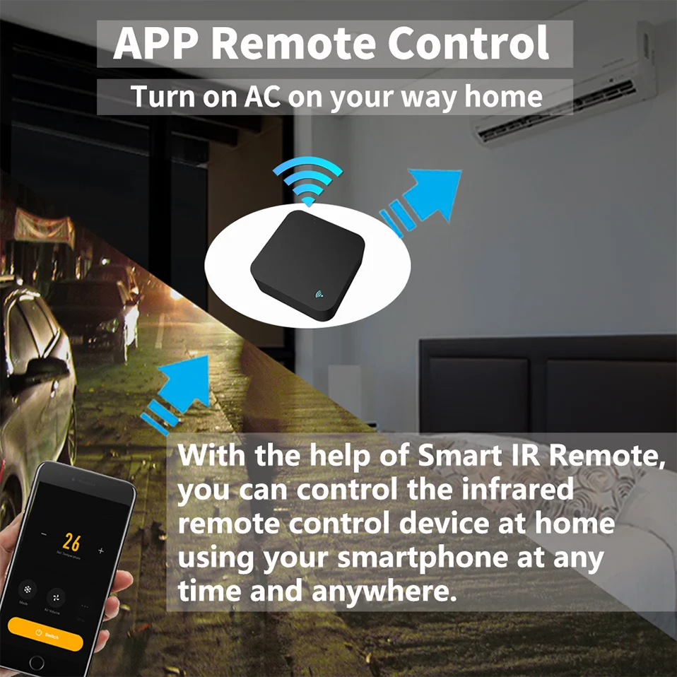 Smart IR Remote Control Hub - S06 Pro WiFi Appliance Controller Tidesmit
