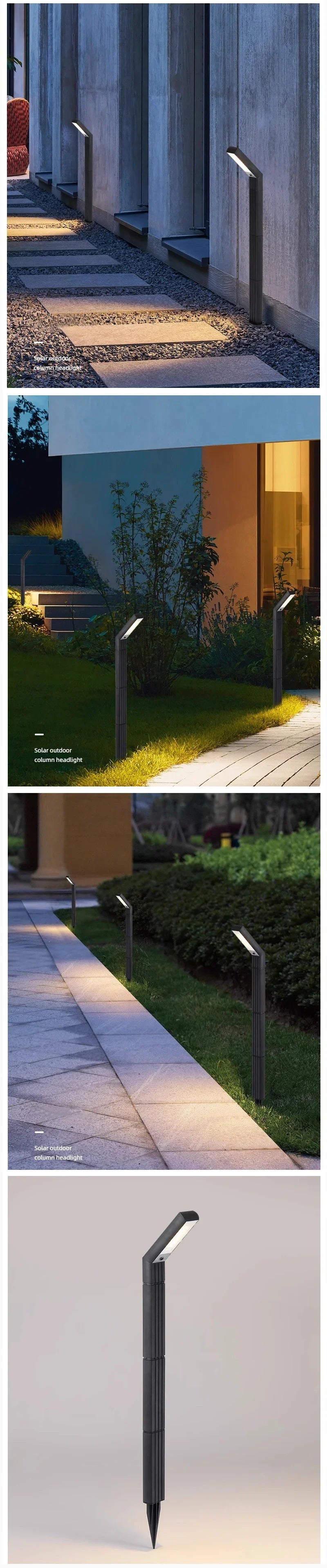 Solar Outdoor Lights Solar Garden Light LED Landscape Lighting IP65 Waterproof Pathway  Lawn Lamp Decor for Walkway Patio Yard