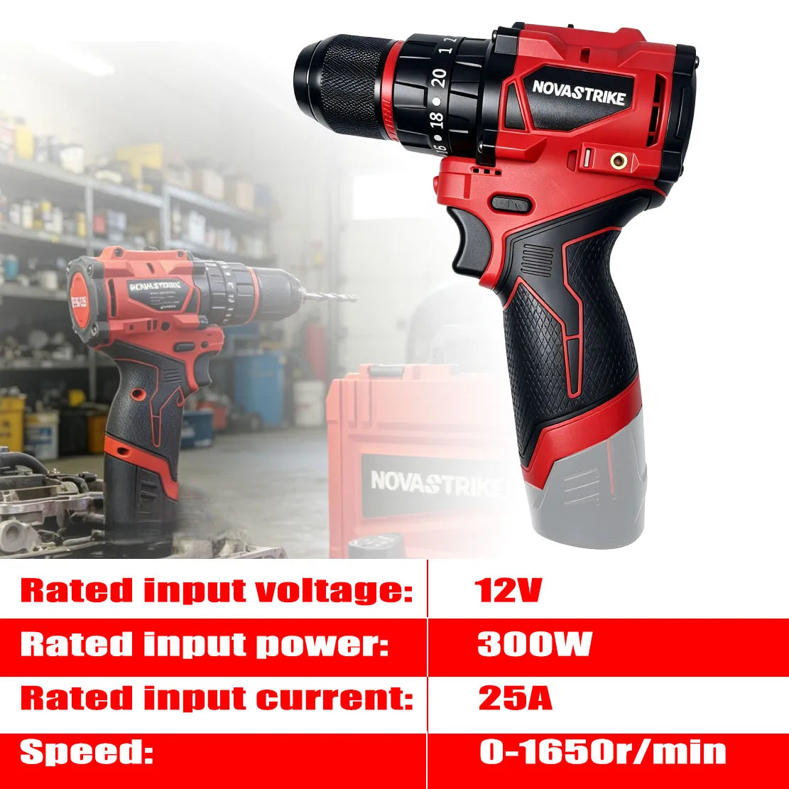 Brushless Cordless Drill Driver 2-Speed For Milwaukee M12 Battery (Tool Only) Compact Electric drill Lightweight Power Tool