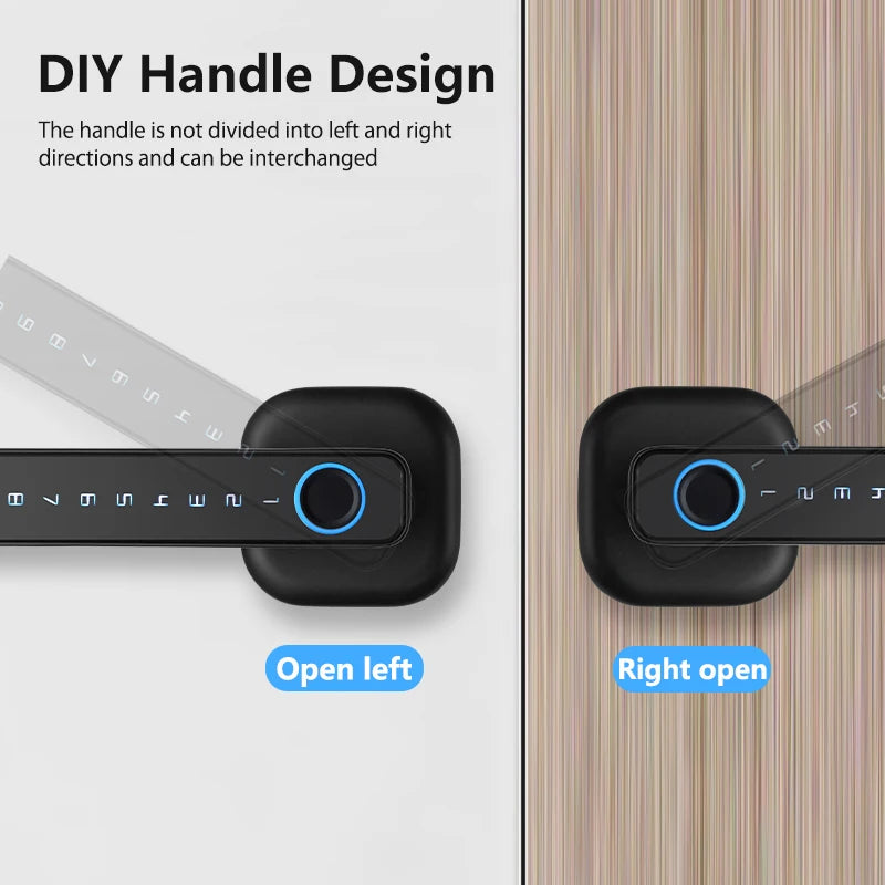 Fingerprint Door Lock: Tuya Bluetooth Smart Entry - M6 Series Tidesmit
