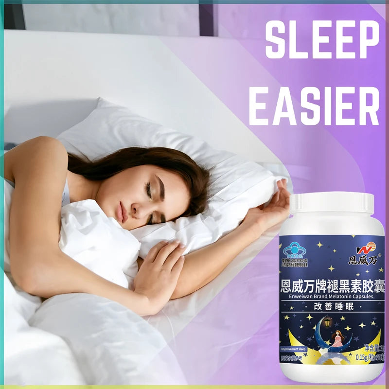 Melatonin Capsules, Deep Sleep & Brain Cognition, Extra Strength Liposomal Melatonin with Vitamin B6,double effect quality sleep