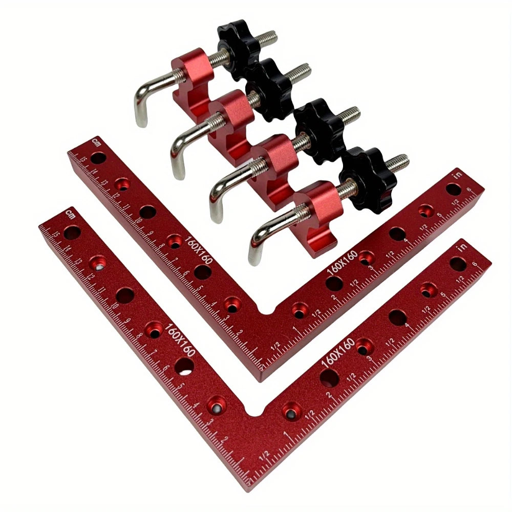 3/6pcs 90 Degree Positioning Squares Right Angle Clamps - Corner Clamps for Woodworking Tools, Right Angle Clamp, Drawers