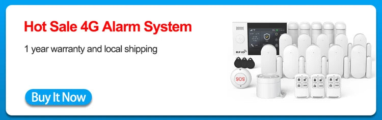 4G WiFi Home Alarm System with Motion Sensors - Smart Security Kit Tidesmit