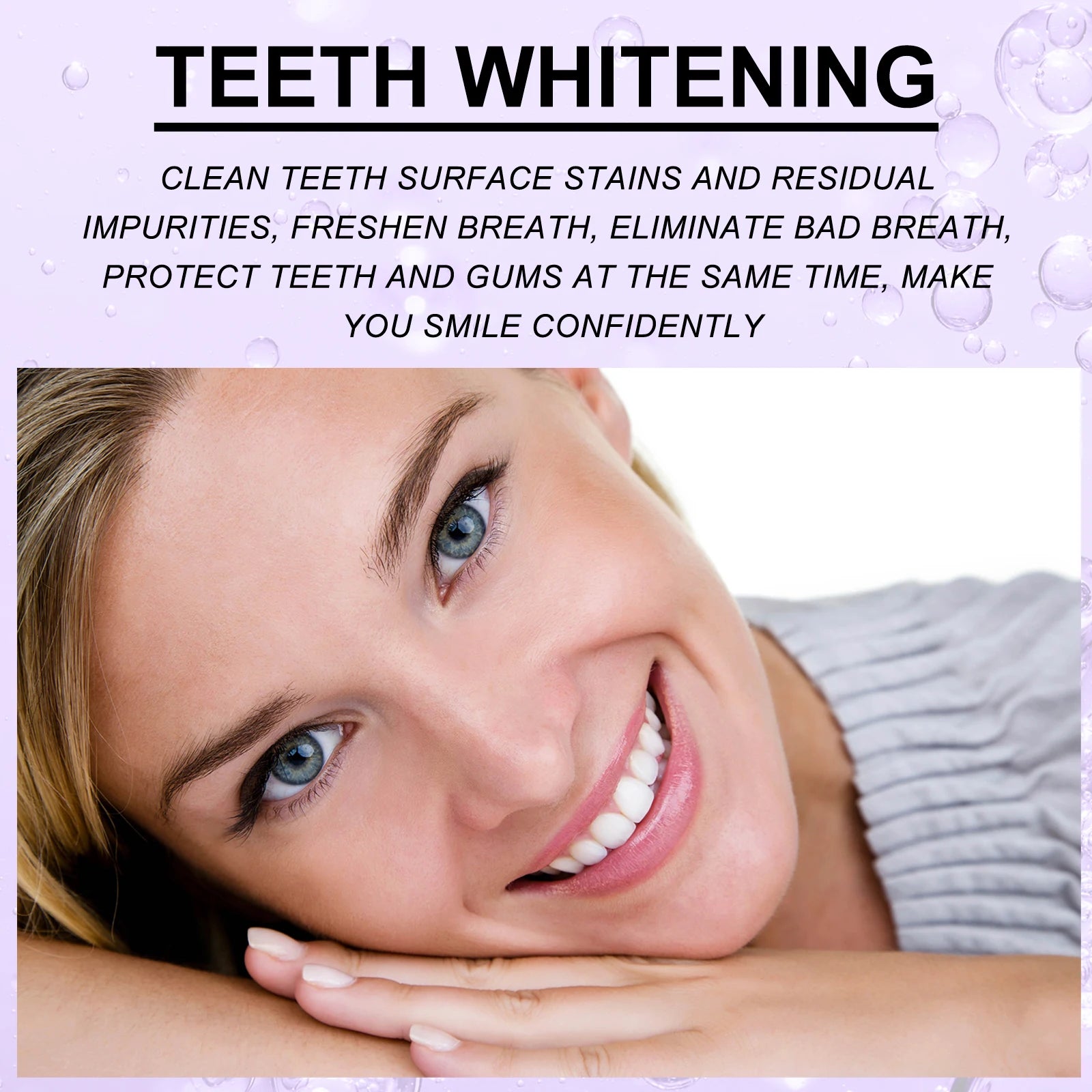 Tidesmit EELHOE teeth whitening mousse with nano-hydroxyapatite and xylitol for bright smile 30ml