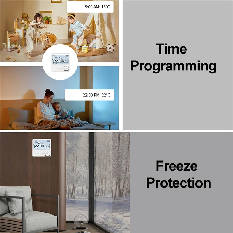 Tuya Smart Home Wifi Heating Thermostat Wireless Automatic Thermostat Wifi Thermostat Temperature Controller Alexa Google Home