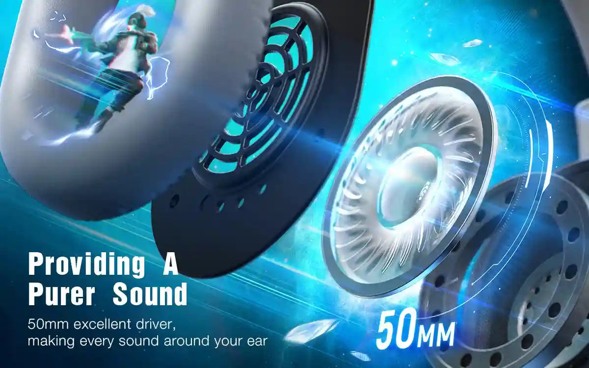 USB Gaming Headset 7.1 Surround Sound Wired PC PS5 H9W Tidesmit