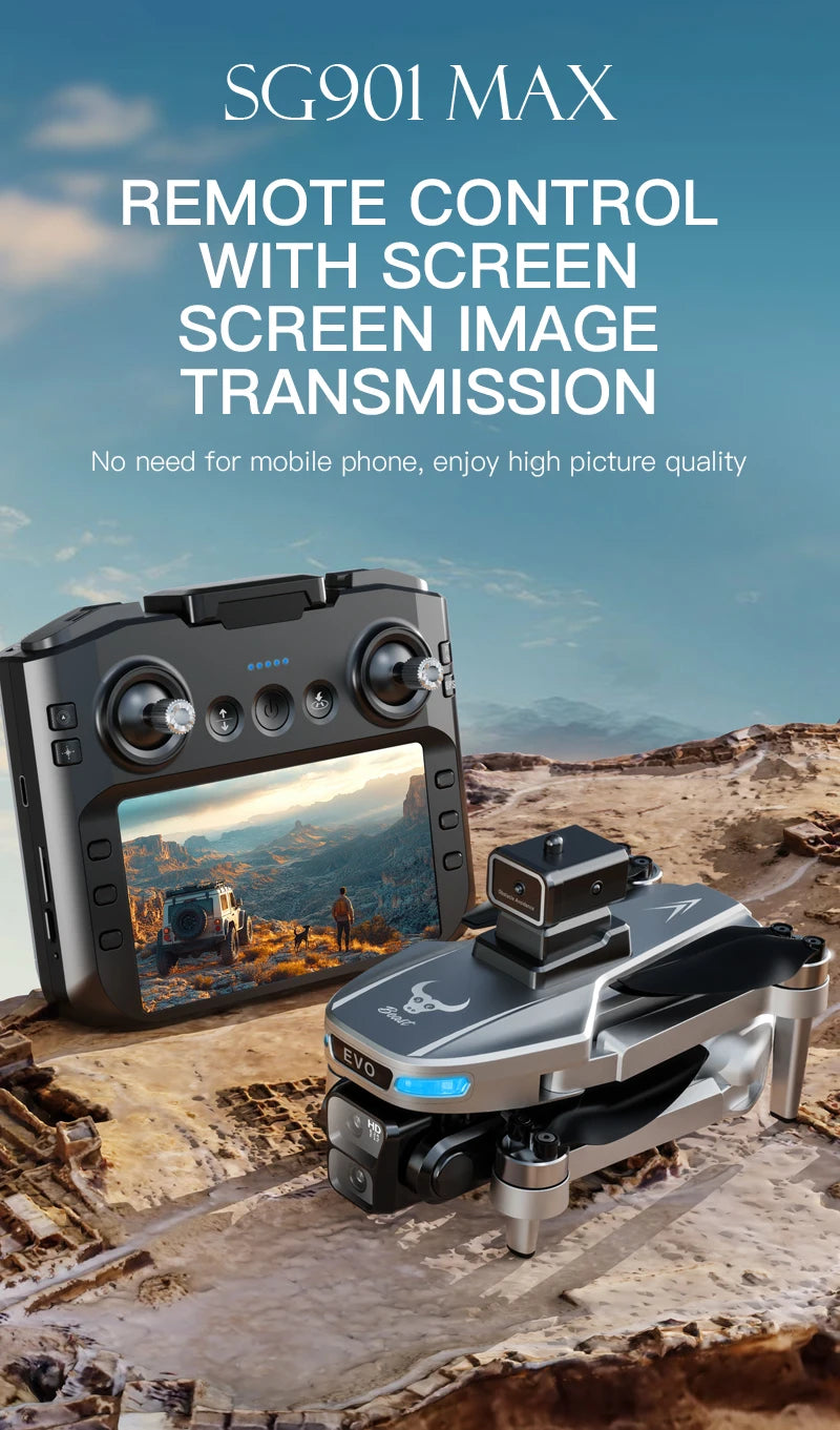 4K GPS Drone with HD Camera - Foldable Obstacle Avoidance Tech Tidesmit