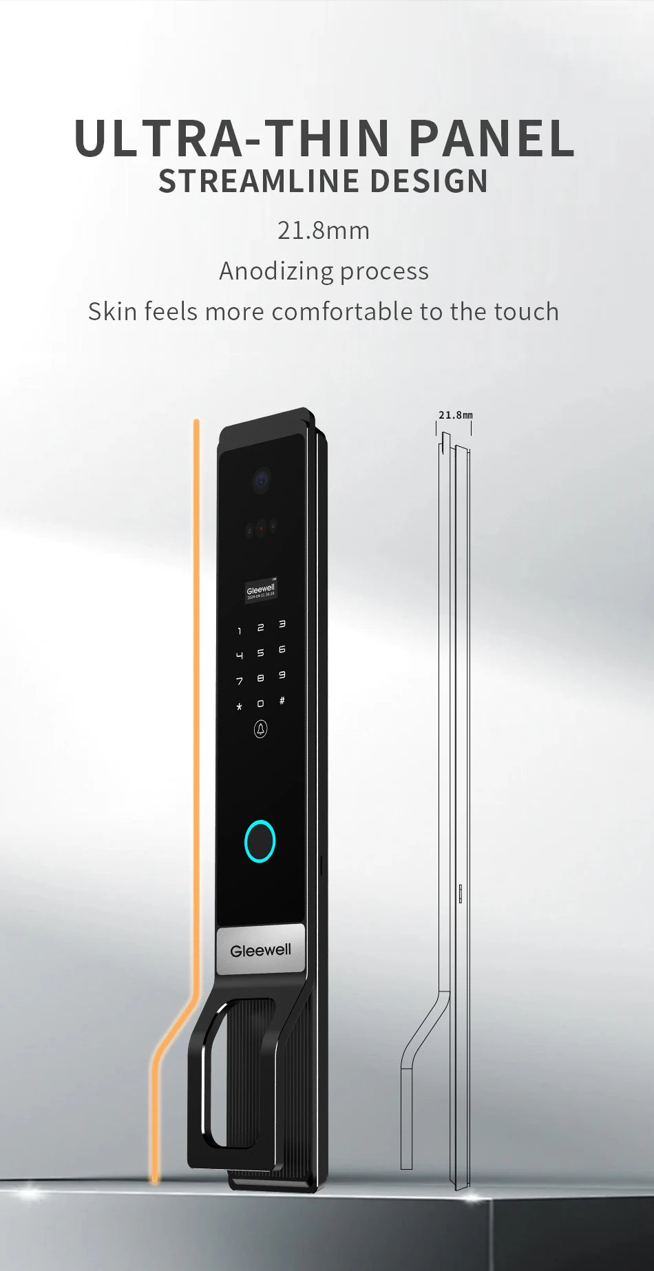 3D Palmar Vein Smart Door Lock Tuya U Smart Go Security Camera Intelligent Biometric Fingerprint And Face Recognition Smart Lock