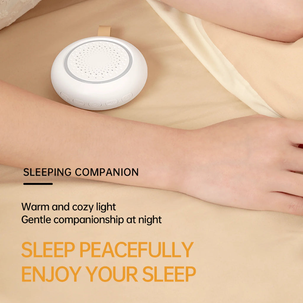 White Noise Machine 24 Soothing Sounds Portable Baby Sleep Machine Sleep Aid Machine with Sleep Light Night Type-c Rechargeable
