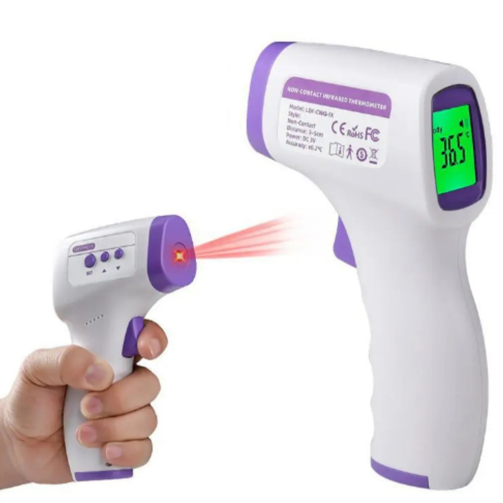 Digital Infrared Thermometer Forehead Body Non-Contact Fever Thermometers Or Medical Portable Finger Pulse Oximeter Blood Oxygen