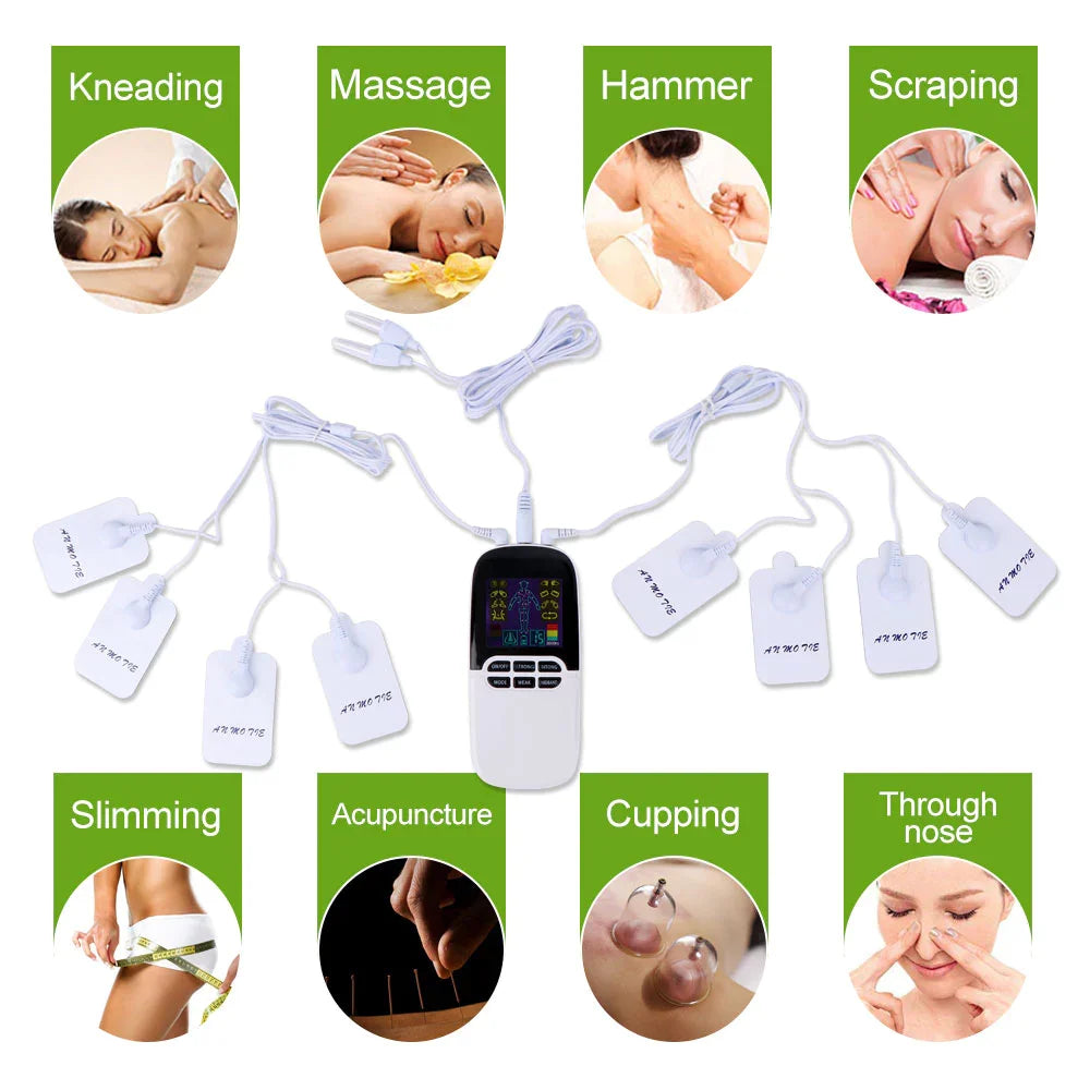 Tidesmit Electric Muscle Stimulator | Rechargeable Heat Therapy Massager Massage Chairs Tidesmit