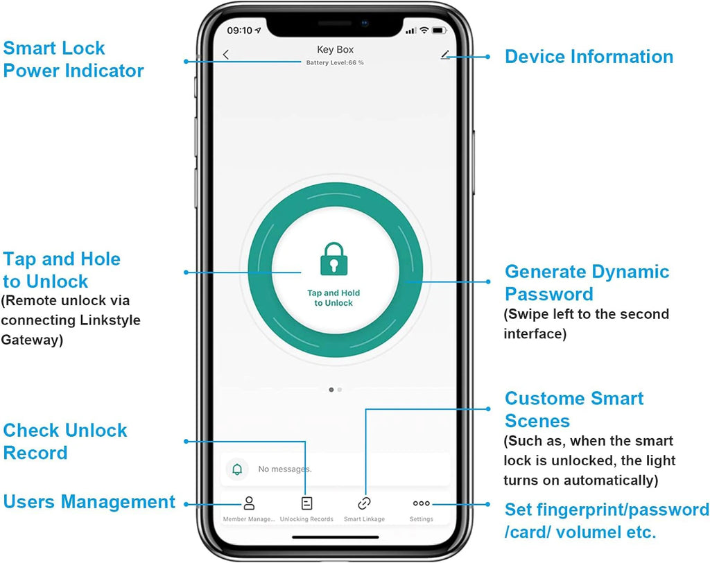 Smart Door Handle Lock with Tuya App Fingerprint PIN RFID Card Mechanical Key Temporary Code for Home Apartment Office