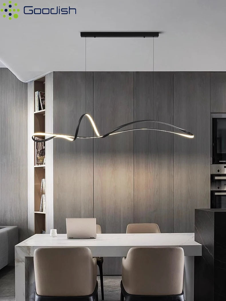 Modern 150cm LED Ring Light - Adjustable Dimmable Pendant for Creators Tidesmit