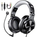 Wired Over-Ear Gaming Headset with Detachable Microphone Black-Gray Tidesmit