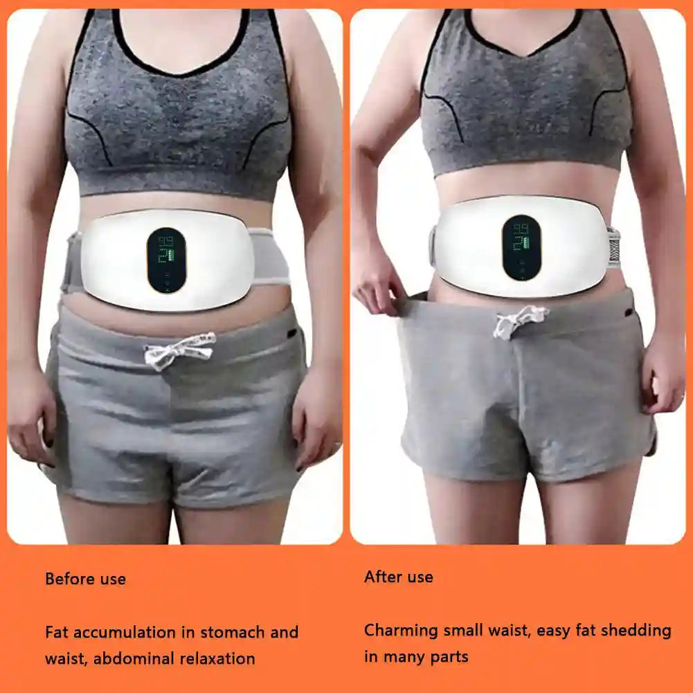 Abdominal Slimming Massage Belt - Rechargeable Heat Therapy Massager Massage Roller Tidesmit
