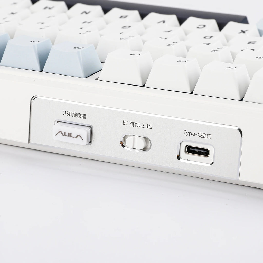 EPOMAKER x AULA F99 98% Gasket-Mounted Wired/BT/2.4GHz Wireless NKRO Mechanical Keyboard North-facing RGB 8000mAh Battery