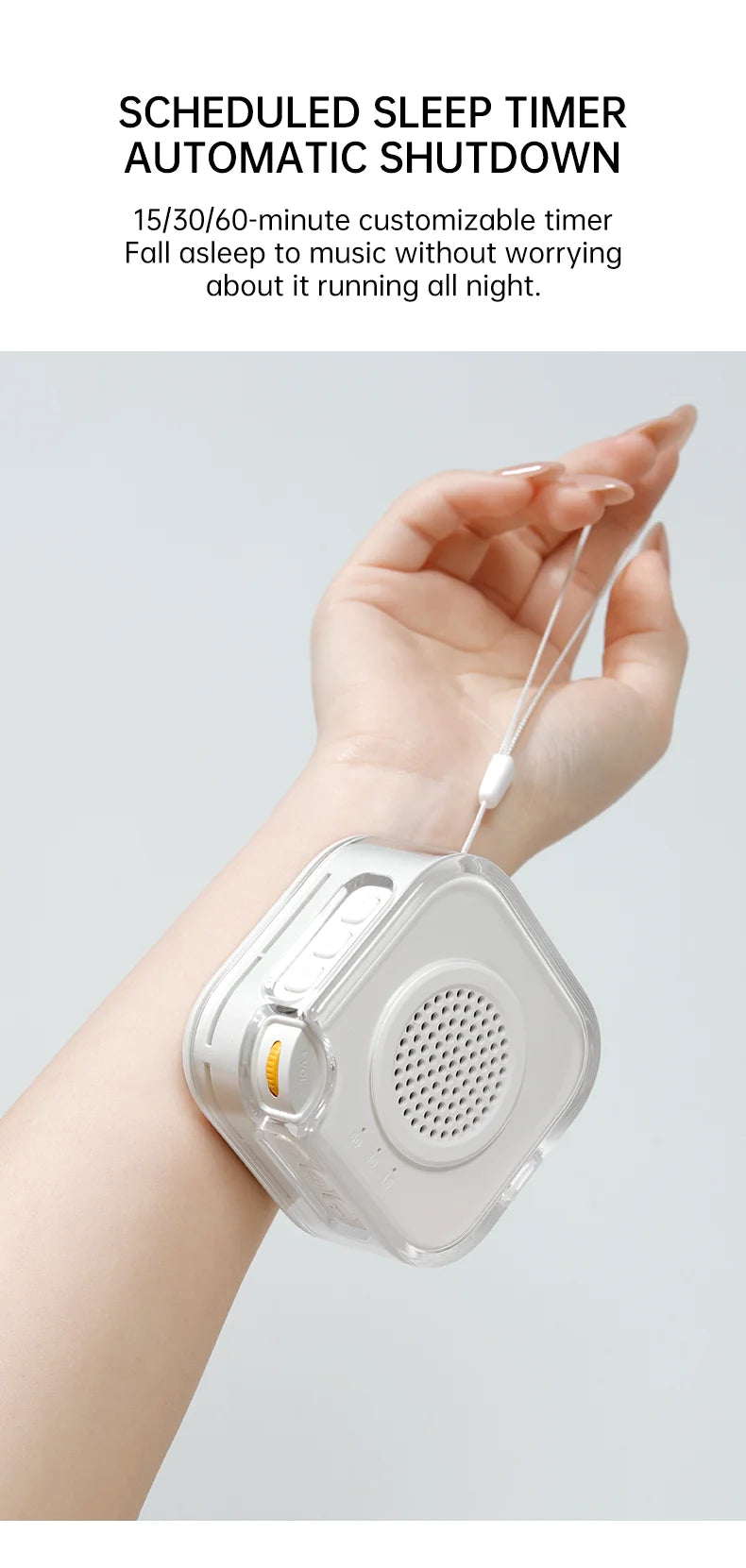 White Noise Machine with Bluetooth Function, Bluetooth Speaker, Sleep Aid Machine with Night Light for baby Adults