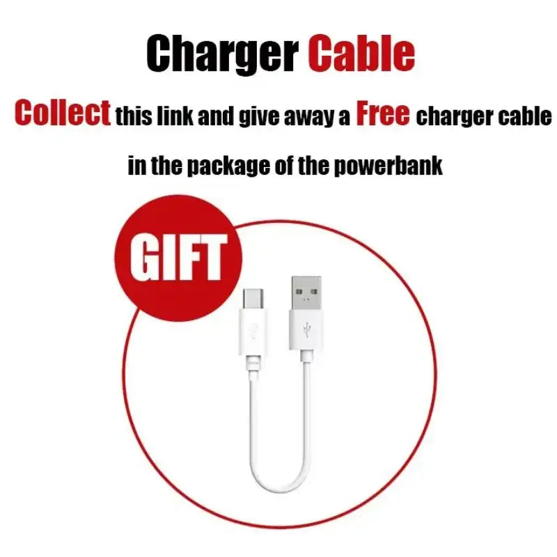 Magnetic Wireless Power Bank 50000mAh 120W Fast Charge for Devices Charge Cable Tidesmit