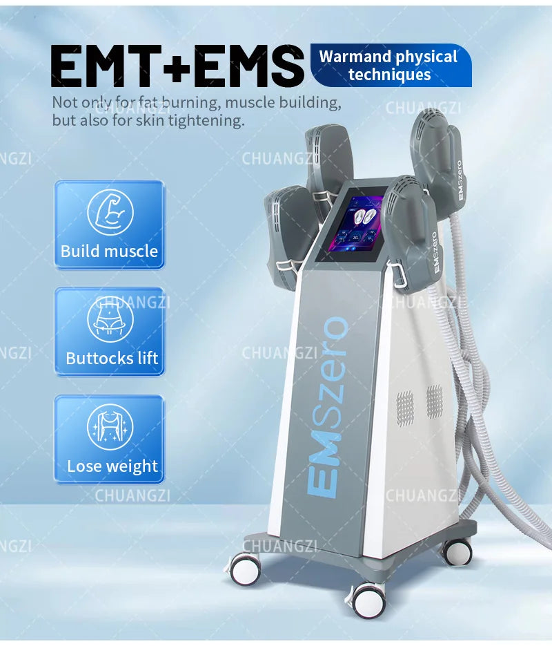 Electromagnetic Muscle Stimulator 6500W - Advanced Body Sculpting Tool Relaxation Treatment Tidesmit