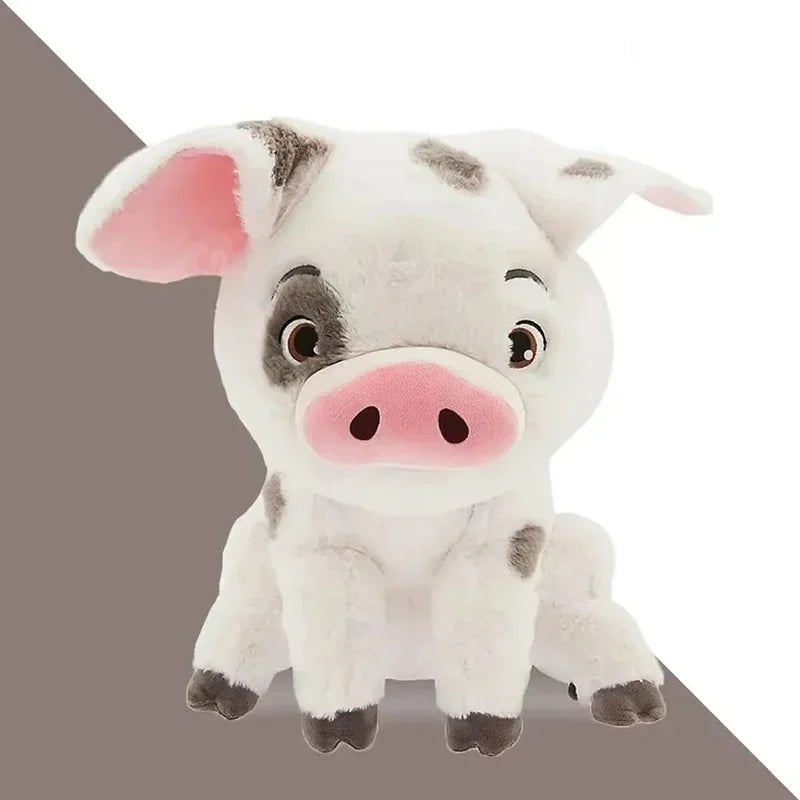 Cute 22cm Pua plush pig from Moana. Soft stuffed animal toy for kids' bedroom decor and cuddly gifts.