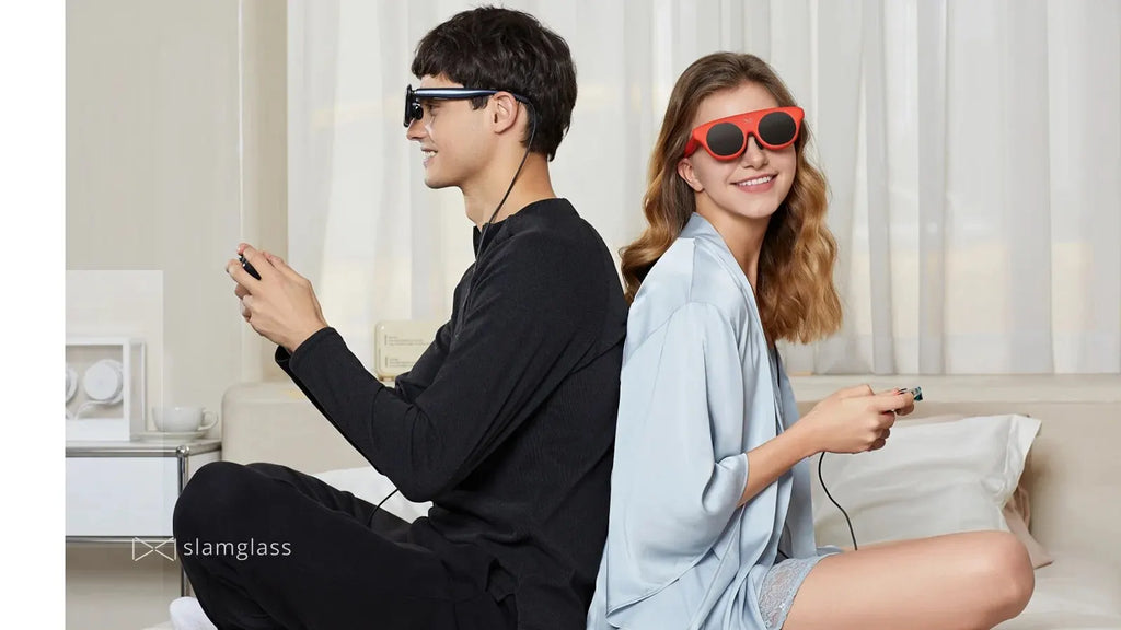Smart VR Glasses 50° FOV - Blue Private Cinema Headset by Tidesmit Tidesmit