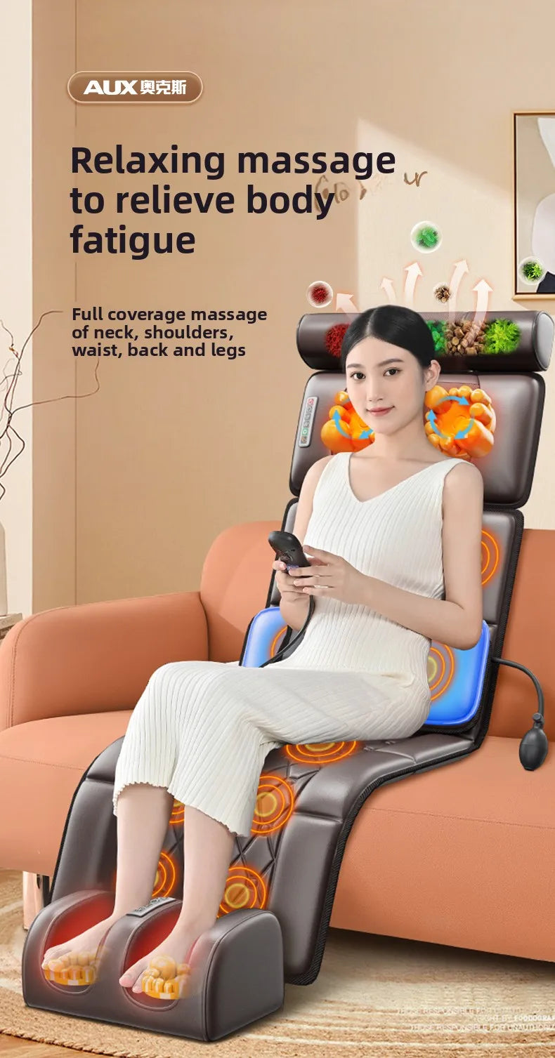 Full Body Electric Massage Mat with Heat Therapy - Tidesmit Back Massage Instrument Tidesmit