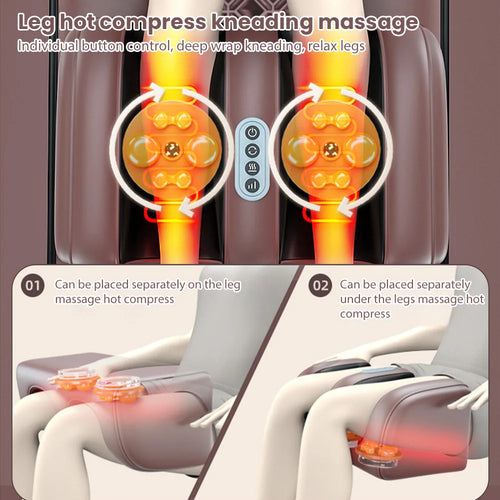 Full Body Massage Mat with Heat and Airbag Back Kneading - Tidesmit Massage Cushion Tidesmit